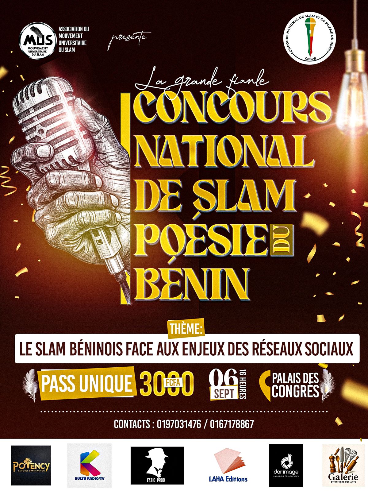 CONCOURS NATIONAL DE SLAM ET POESIE DU BENIN
